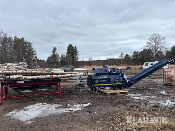 Vedprocessor Tajfun RCA JOY 400 med stegmatarbord & inmatare.