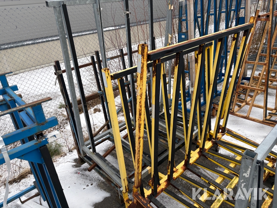 Glas/ skivställ, L stativ 4st