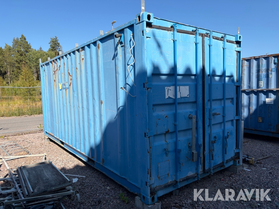 20-fots isolerad container med inredning samt diverse verktyg och tillbehör