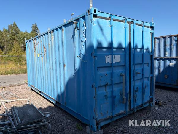 20-fots isolerad container med inredning samt diverse verktyg och tillbehör
