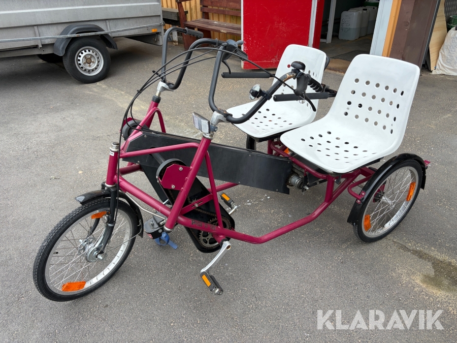 Parcykel Trident 3-hjulig 2-sits