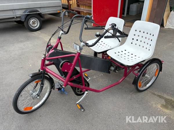 Parcykel Trident 3-hjulig 2-sits