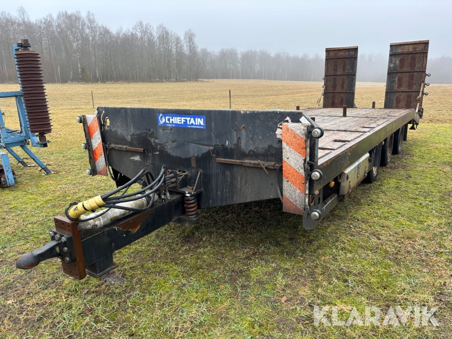 Maskintrailer Chieftain 3-axlig 28 ton