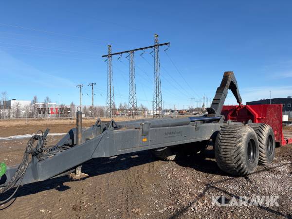 Lastväxlarvagn Bigab 20t med maskinflak och schaktflak