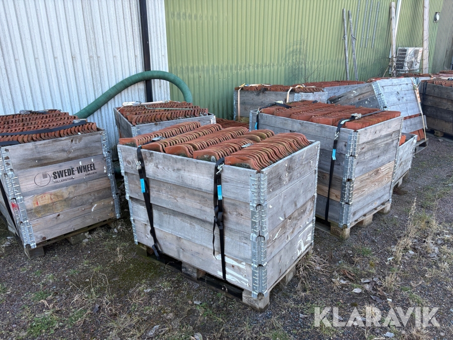 Lertegel enkupigt 16pall ca 350m2