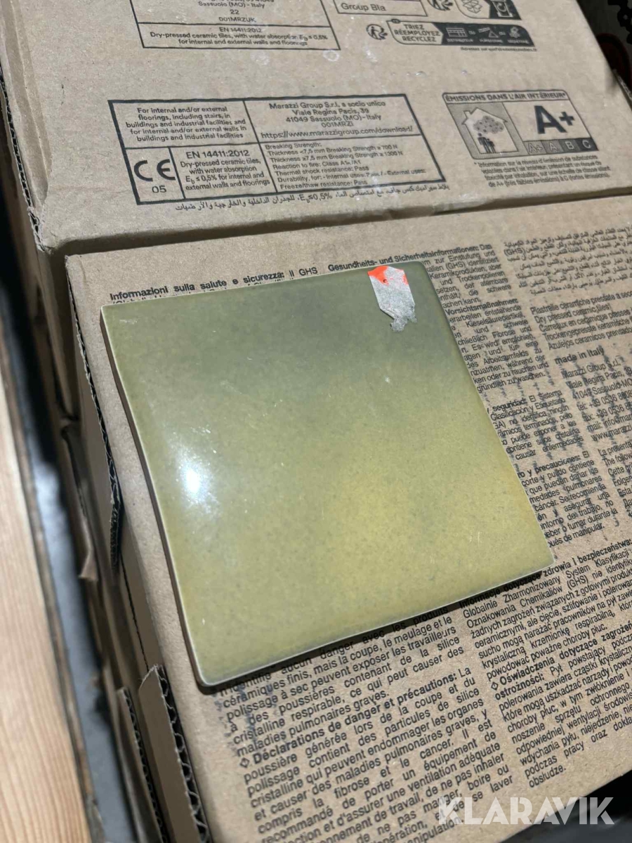 Kakel 10x10 Grönt Blank - 10 m2