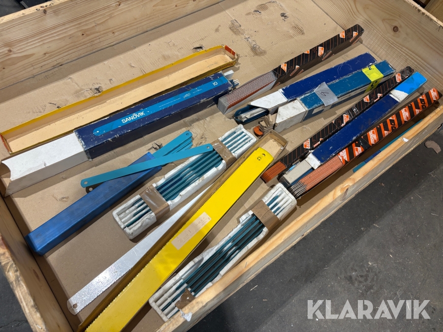 Parti med diverse sågblad