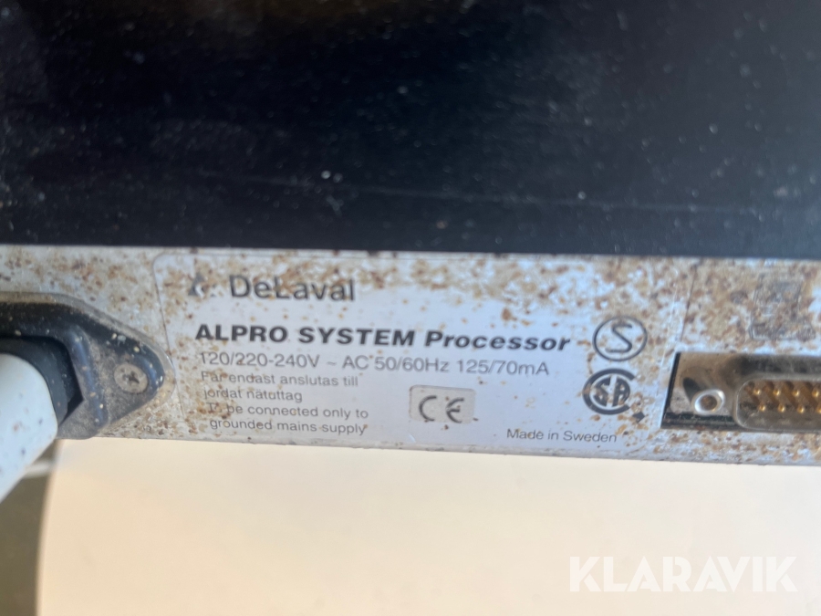 Dator Delaval Alpro system processor, Skellefteå, Klaravik a