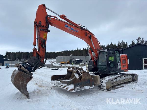 Grävmaskin Hitachi ZX225 USLC-6 med GPS & redskap