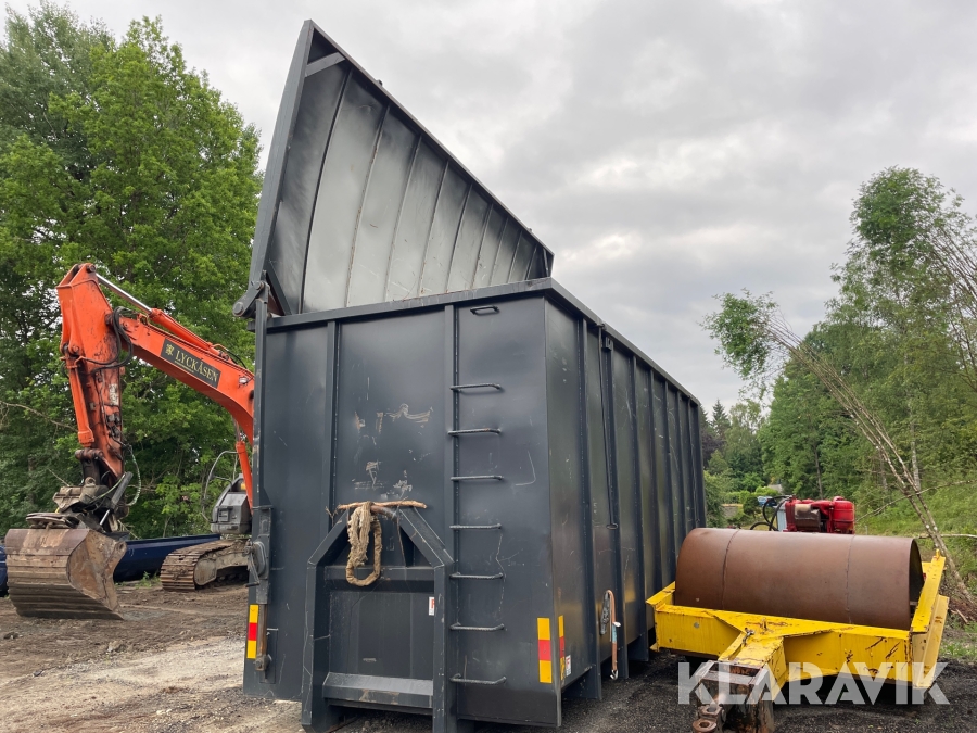 Container med lock 38 kubik Flakab