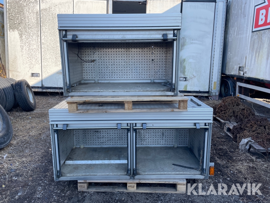 Verktygslådor med jalusi 2 st