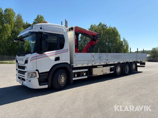 Lastbil Scania P410 B8x2/*6nb med Palfinger-kran