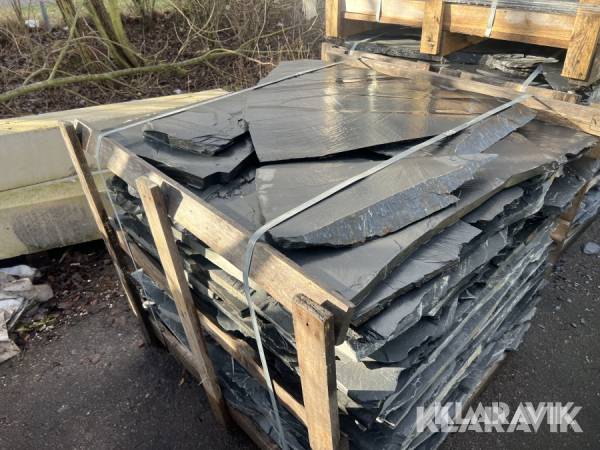 Svart skiffer oregelbundna 150kvm