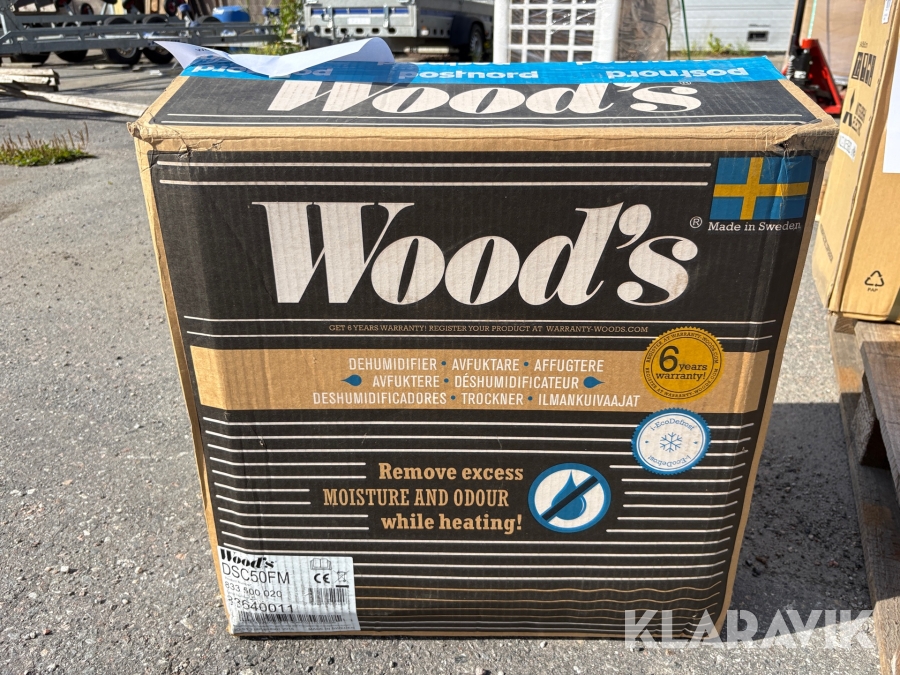 Avfuktare/Sorptionsavfuktare Wood's DSC50FM