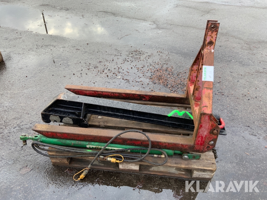 Diverse redskap Kranarm pallgafflar 3 punkt hydraulcylinder