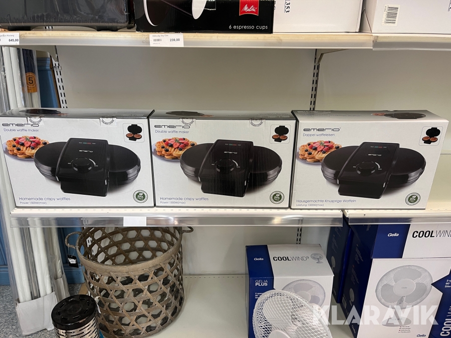 Våffeljärn Emerio 3st