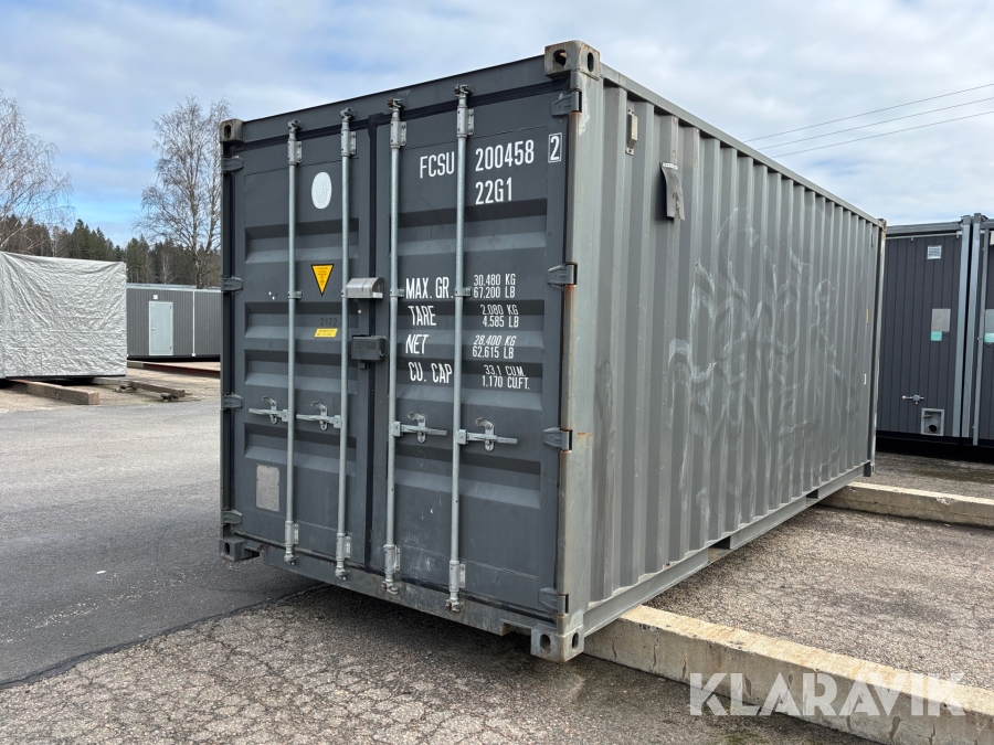 Förrådscontainer isolerad 20-fot