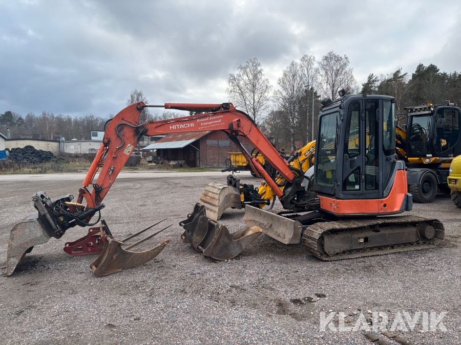 Grävmaskin Hitachi Zaxis ZX50U-2 med redskap