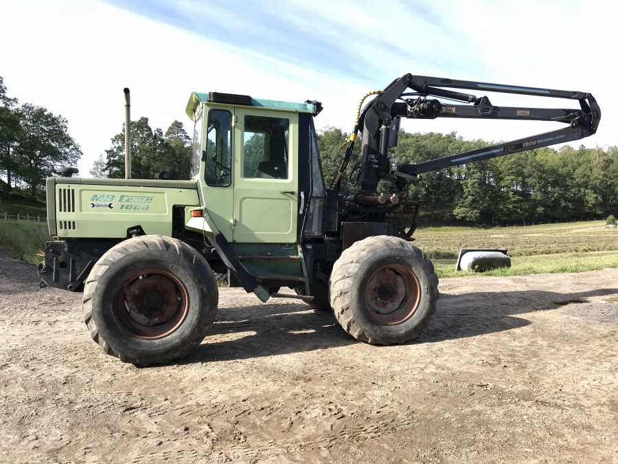 MB-TRAC 1000 med skogskran