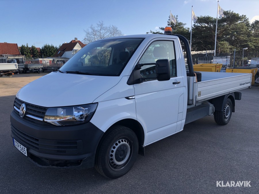 Flakbil Volkswagen Transporter T6 2.0 TDI BMT (Lågmilare)