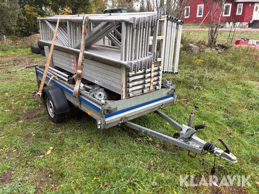 Aluminiumställning Altrad ram med släp