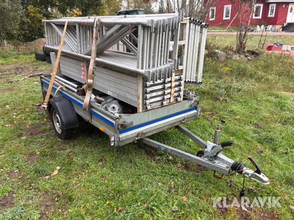 Aluminiumställning Altrad ram med släp