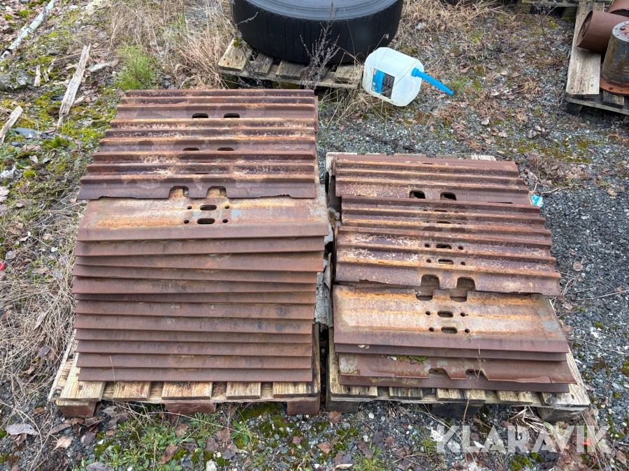 Bandplattor till bandgrävare 700 mm 90 st