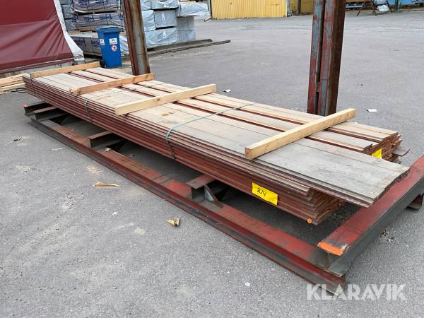 Virkespaket Målad panel 22x120 688löpmeter