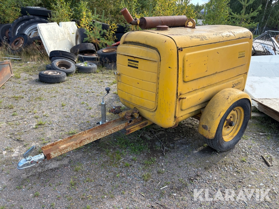 Kompressor Atlas Copco med borrutrustning 