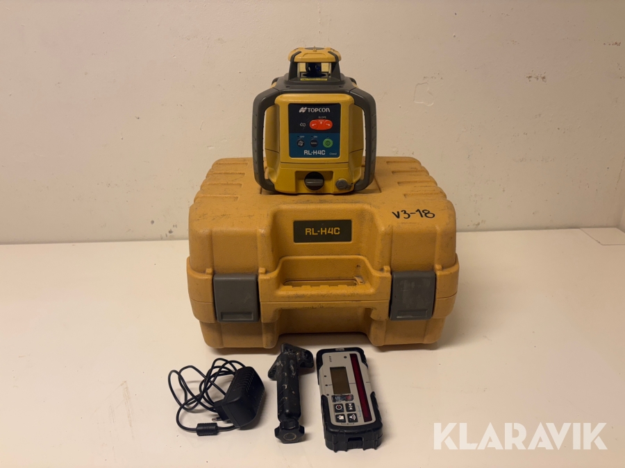 Enfallslaser Topcon RL-H4C inkl mottagare och laddare