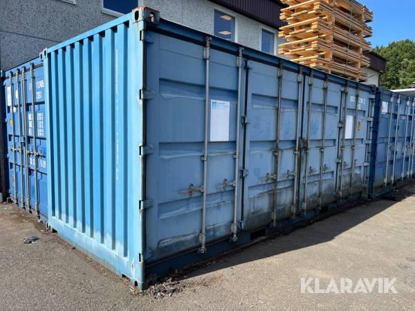 Container 20 fot med öppningsbar långsida