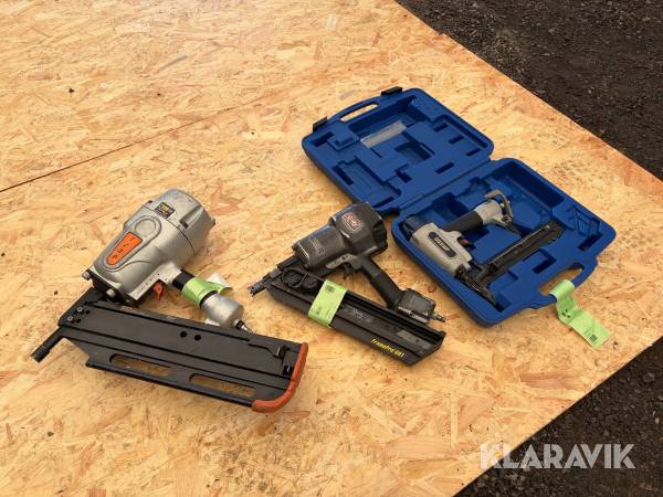 Spik & klammerpistoler 3st