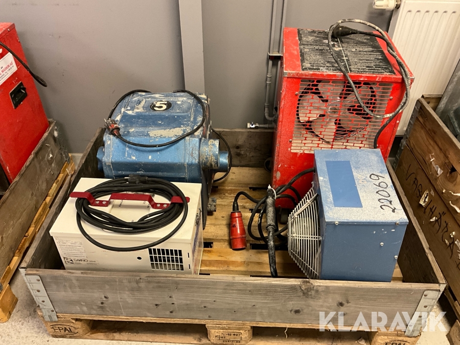 Avfuktare, värmefläkt och ventilation