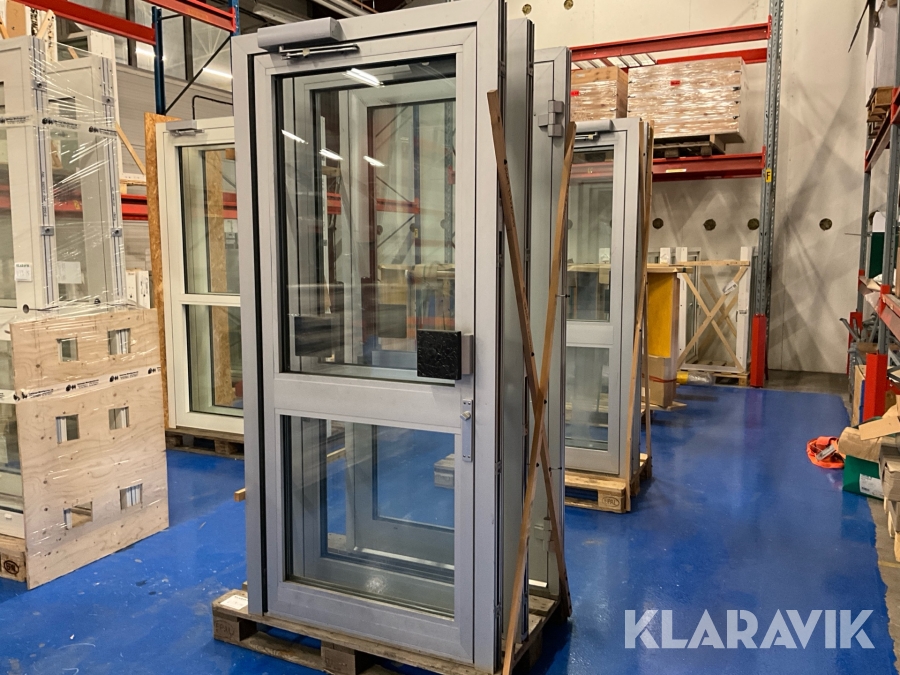 Entrédörr lättmetall 3st