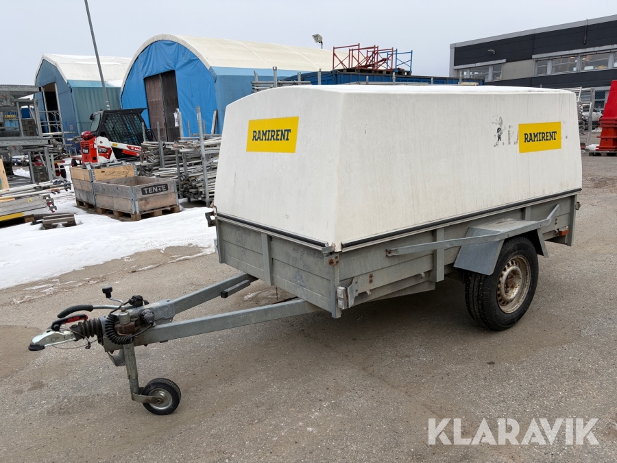 Personbilssläp Sävsjösläpet SSEL 1025 med kåpa