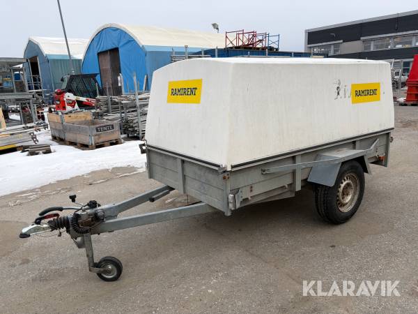 Personbilssläp Sävsjösläpet SSEL 1025 med kåpa