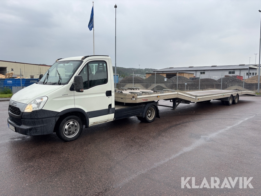 Biltransport Iveco Daily 35C17 upp till 3 bilar