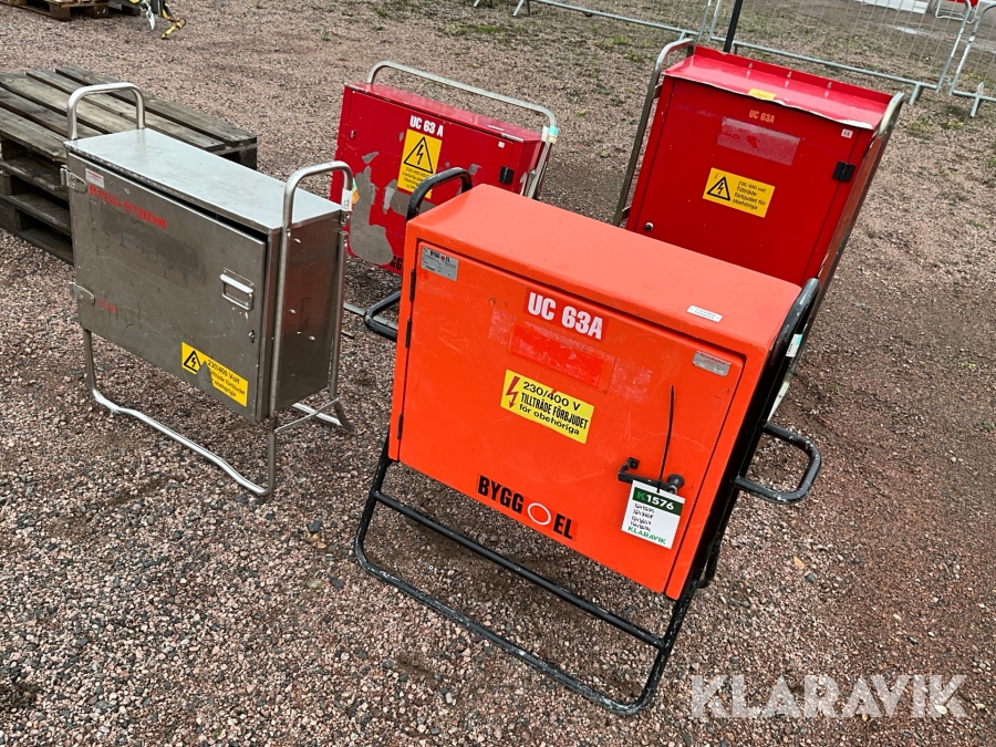 Elcentraler 4st Byggel, Byggström U63A, UC 63