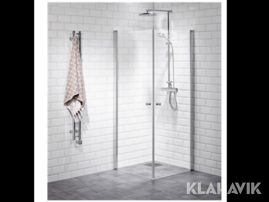 Duschvägg Alterna 90x90 Rak