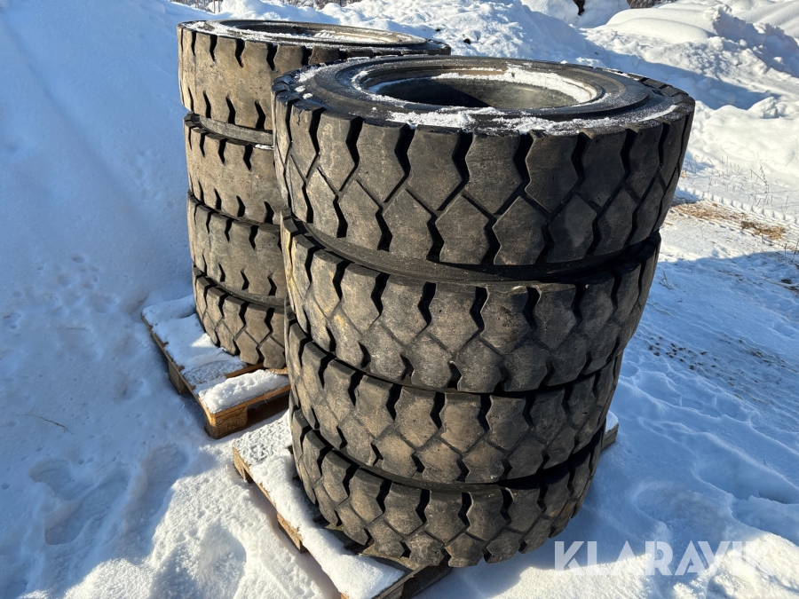 Kompletta hjul Trelleborg 10.00-20 8 st