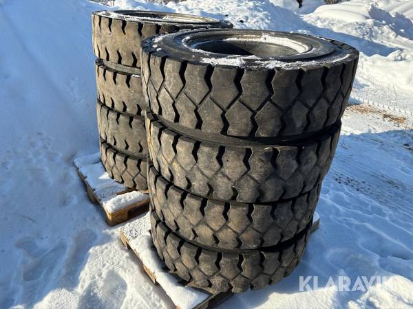 Kompletta hjul Trelleborg 10.00-20 8 st