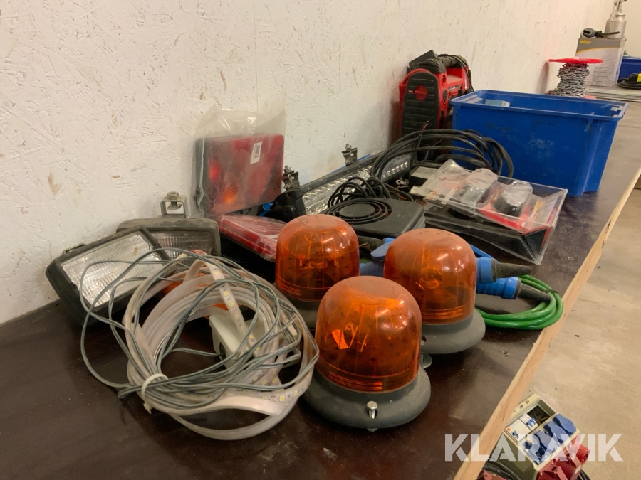 Blandat parti biltillbehör