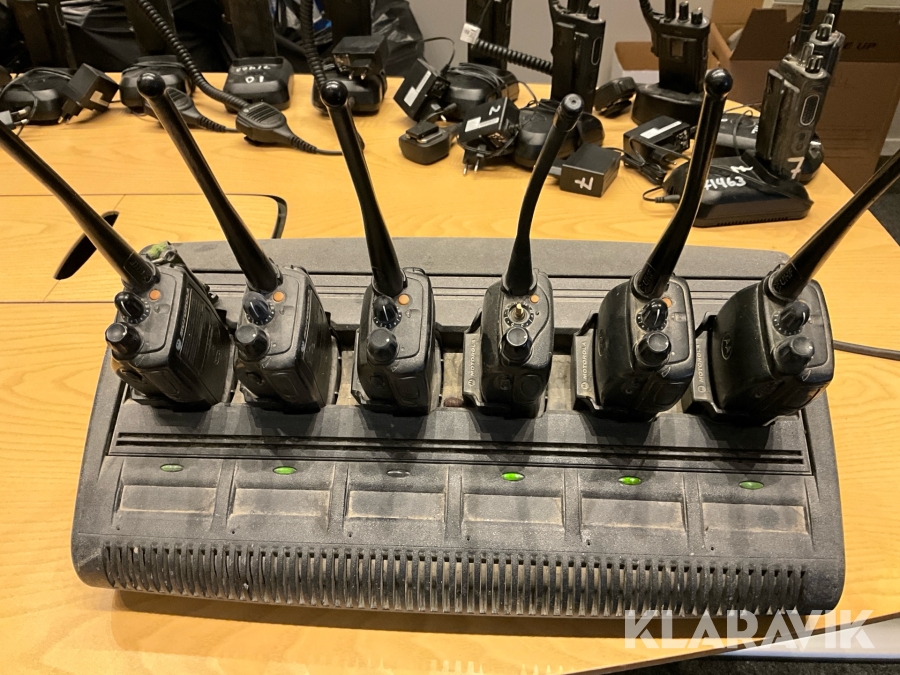 Komradio Motorola Gp344R 6st med laddstation