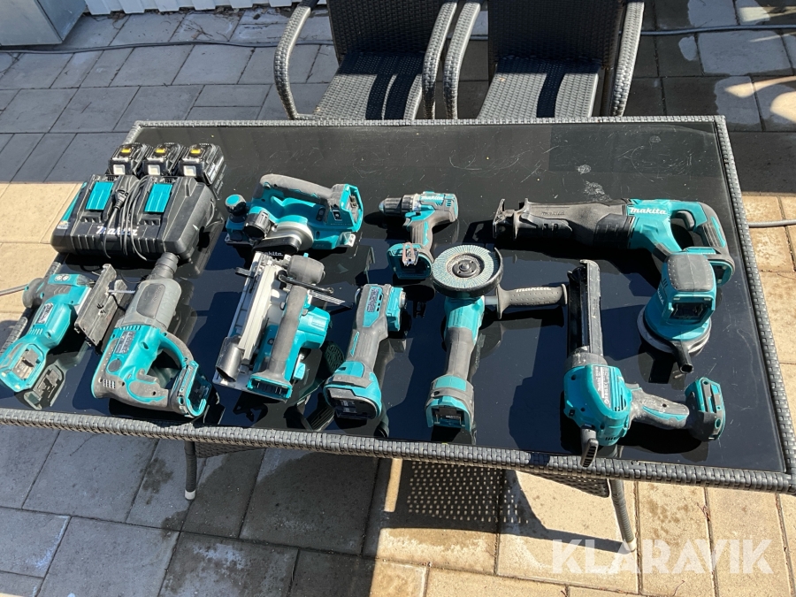 Parti med maskiner Makita