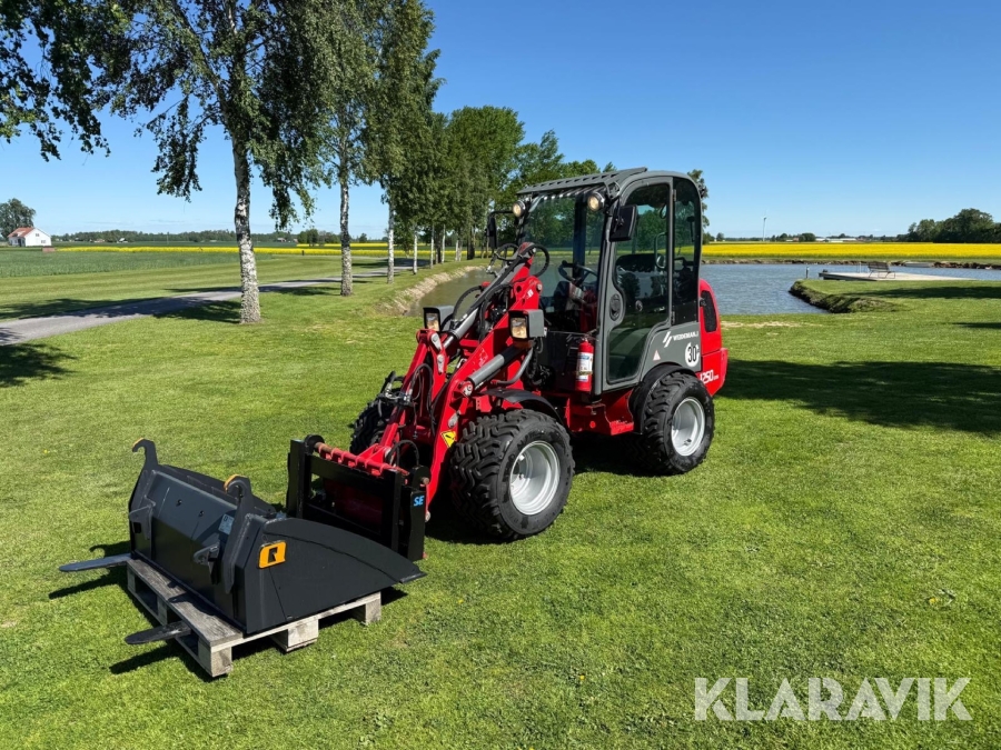 Hjullastare Weidemann 1250 CX med redskap