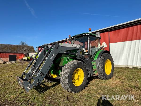Traktor John Deere 6150R med frontlastare