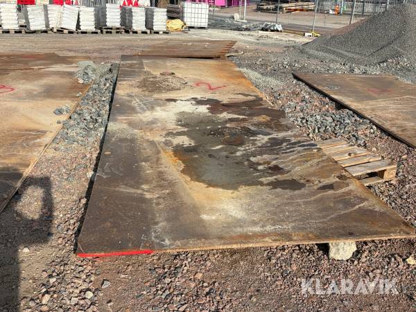Körplåt 6x2m