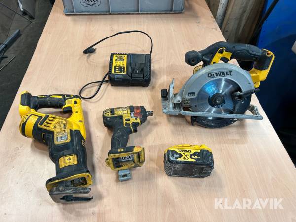 Cirkelsåg, tigersåg & mutterdragare Dewalt DCS367, DCF880, DCS391 3 st