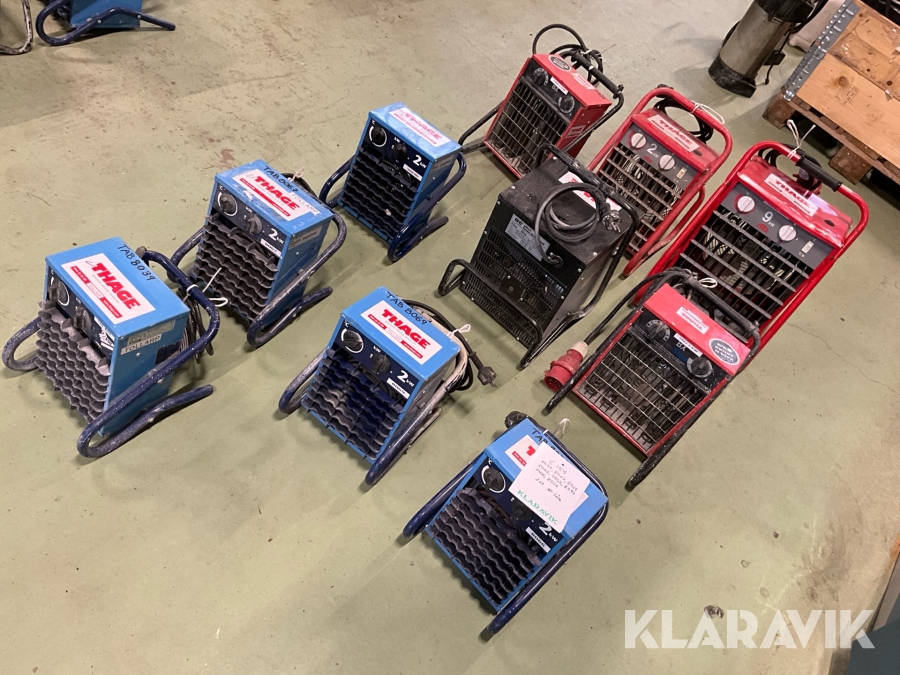 Fläktar 10st El-björn, Frico, A-C