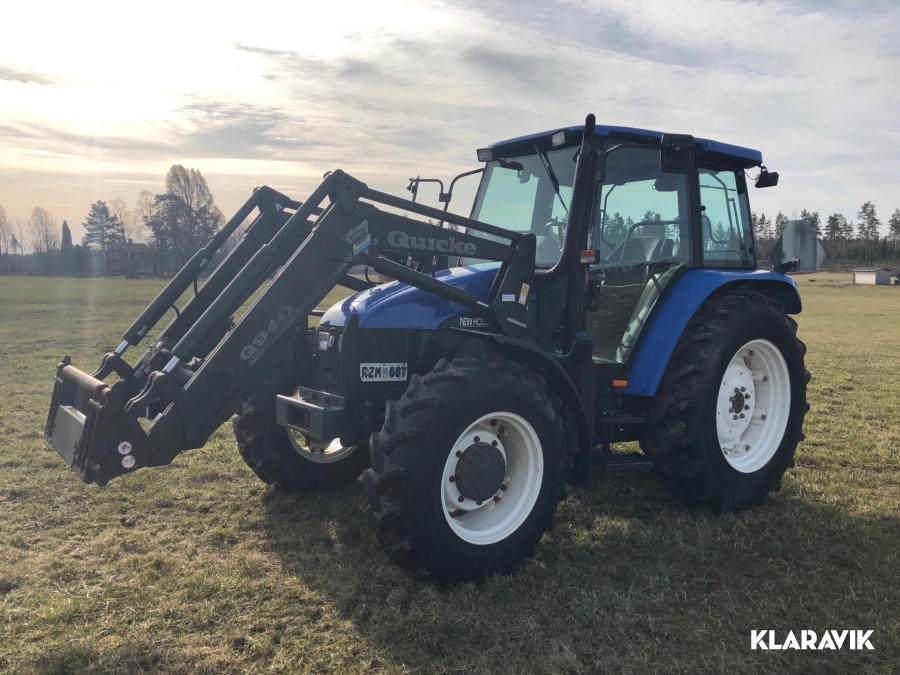 Traktor New Holland TL100 med lastare 